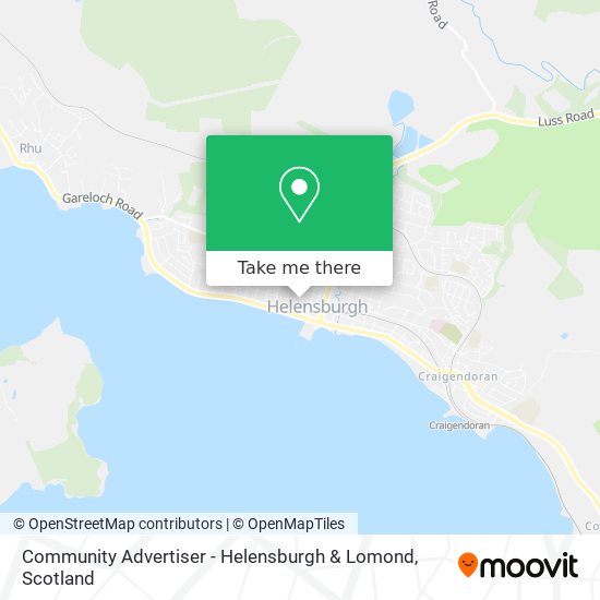 Community Advertiser - Helensburgh & Lomond map