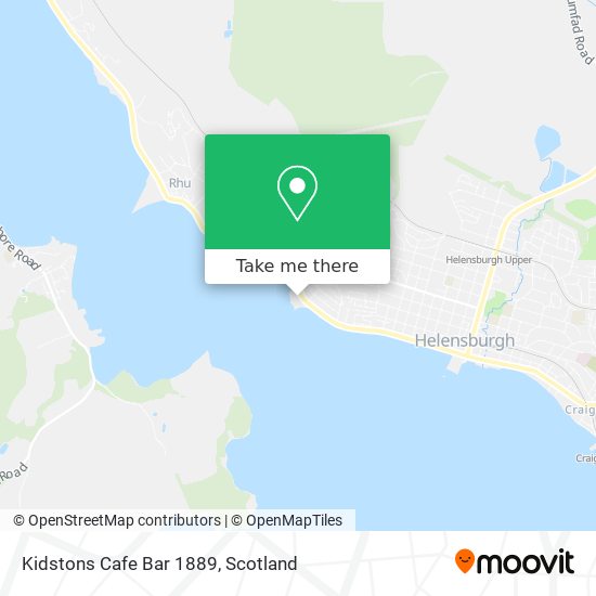 Kidstons Cafe Bar 1889 map