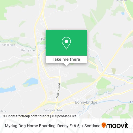 Mydug Dog Home Boarding, Denny Fk6 5ju map