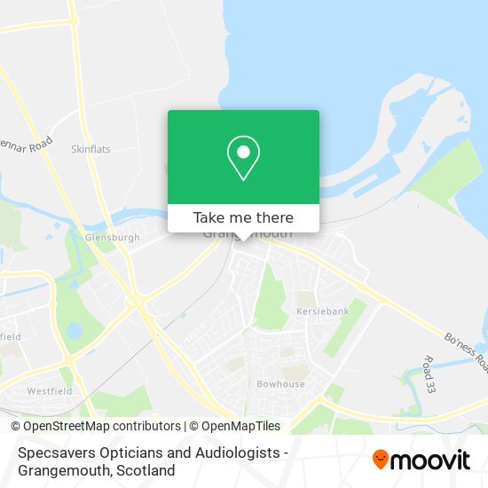 Specsavers Opticians and Audiologists - Grangemouth map