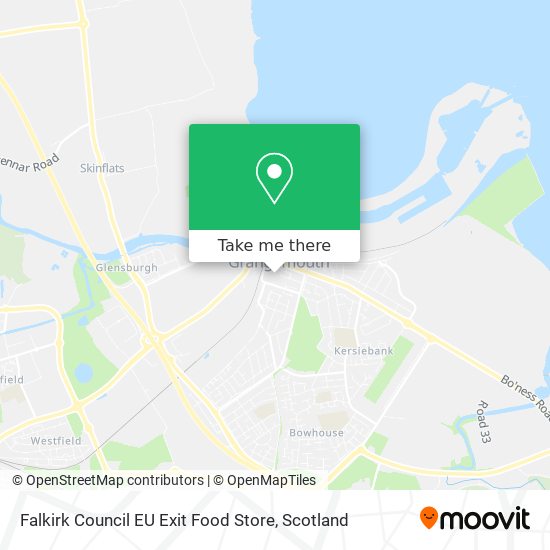 Falkirk Council EU Exit Food Store map