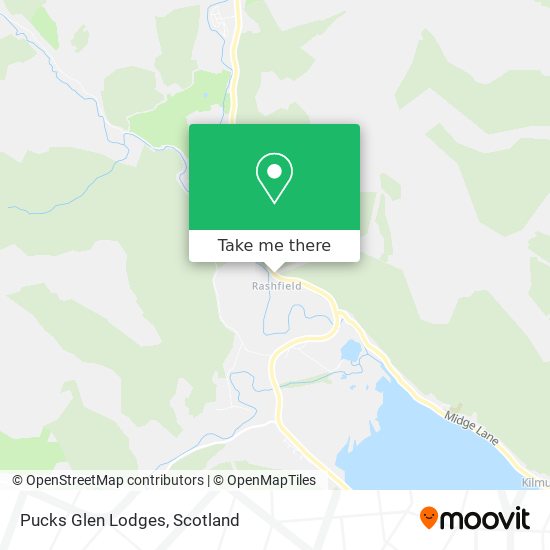 Pucks Glen Lodges map