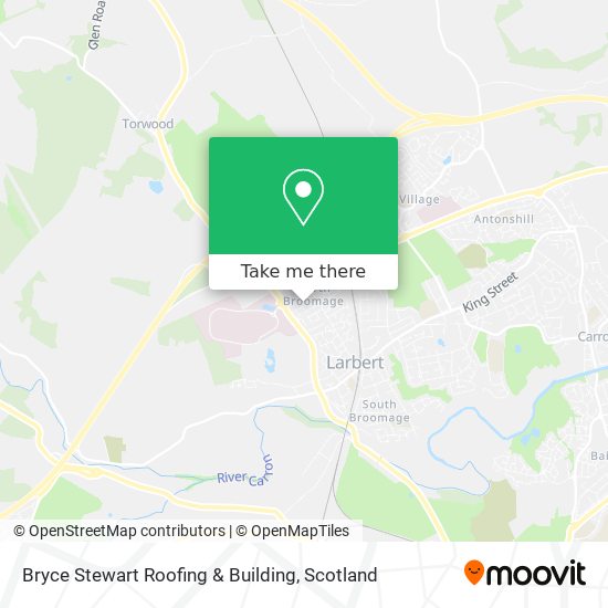 Bryce Stewart Roofing & Building map