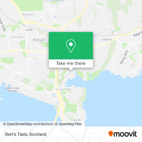 Bert's Taxis map