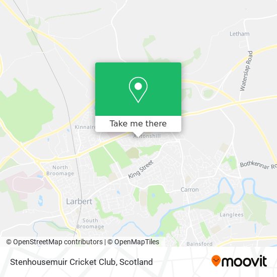 Stenhousemuir Cricket Club map