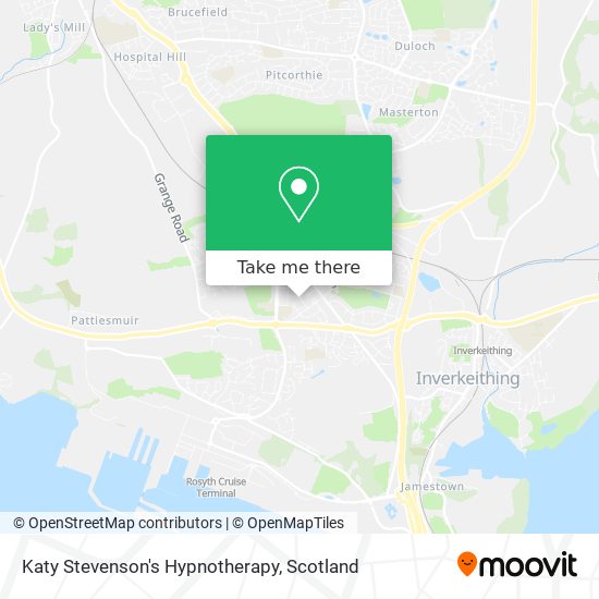 Katy Stevenson's Hypnotherapy map