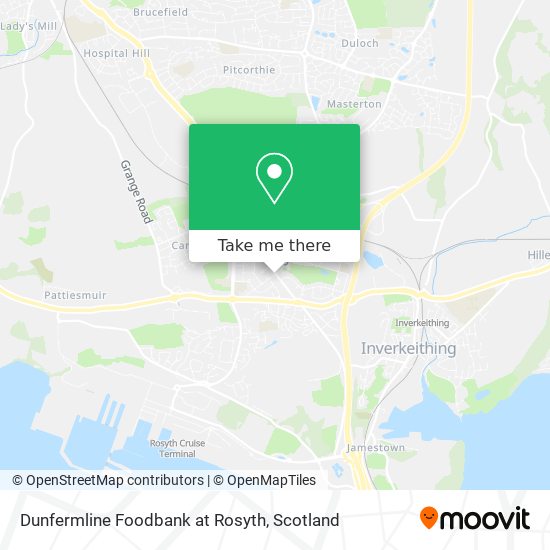 Dunfermline Foodbank at Rosyth map