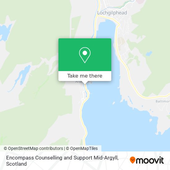 Encompass Counselling and Support Mid-Argyll map