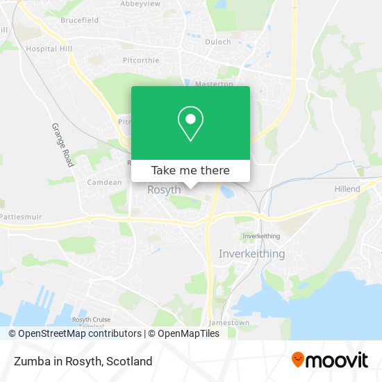 Zumba in Rosyth map