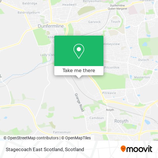 Stagecoach East Scotland map