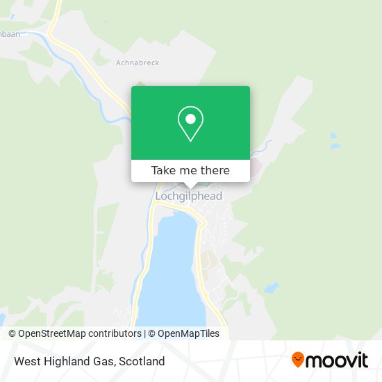 West Highland Gas map