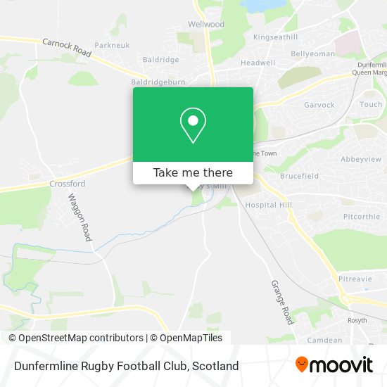 Dunfermline Rugby Football Club map