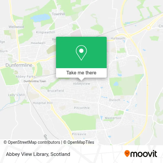 Abbey View Library map