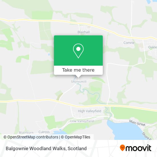 Balgownie Woodland Walks map