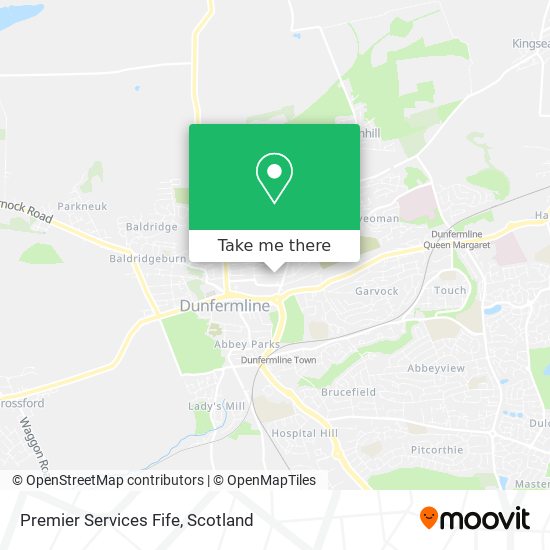 Premier Services Fife map