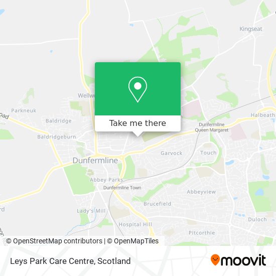 Leys Park Care Centre map