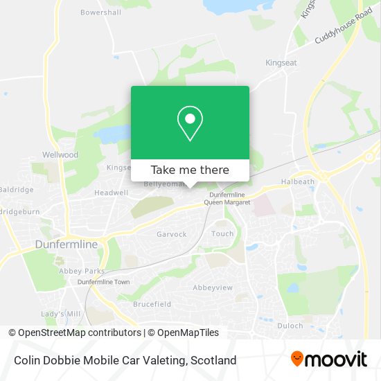 Colin Dobbie Mobile Car Valeting map