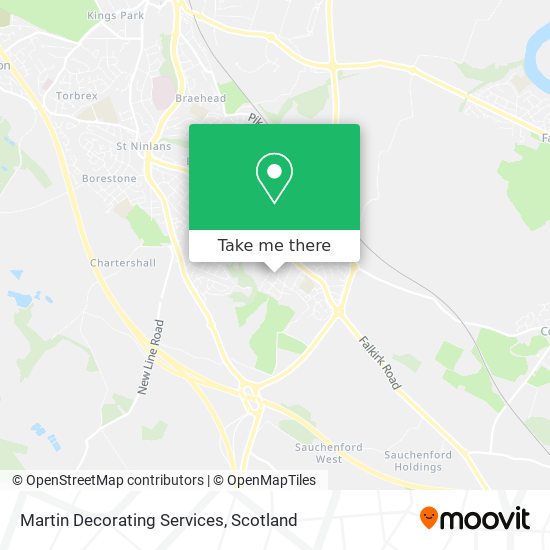 Martin Decorating Services map