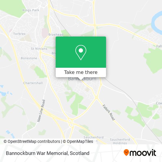 Bannockburn War Memorial map