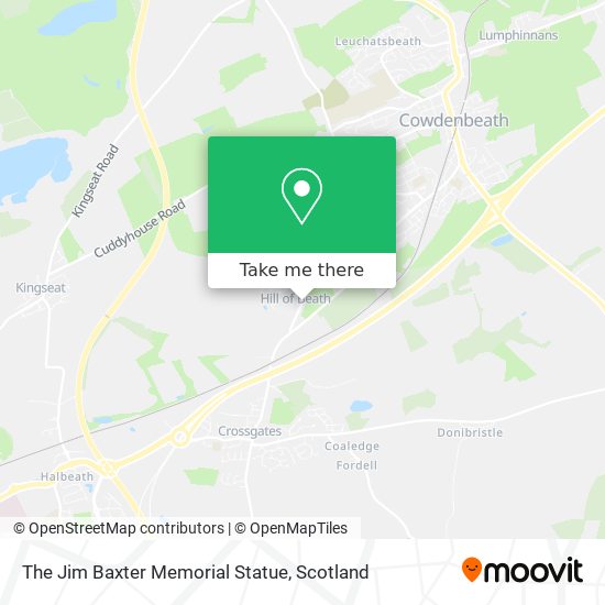 The Jim Baxter Memorial Statue map