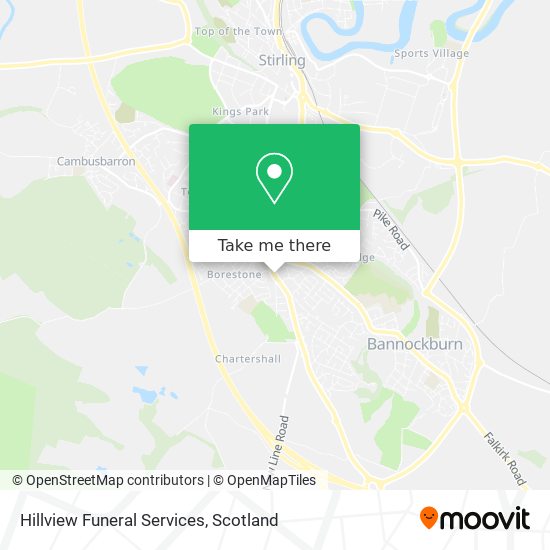 Hillview Funeral Services map