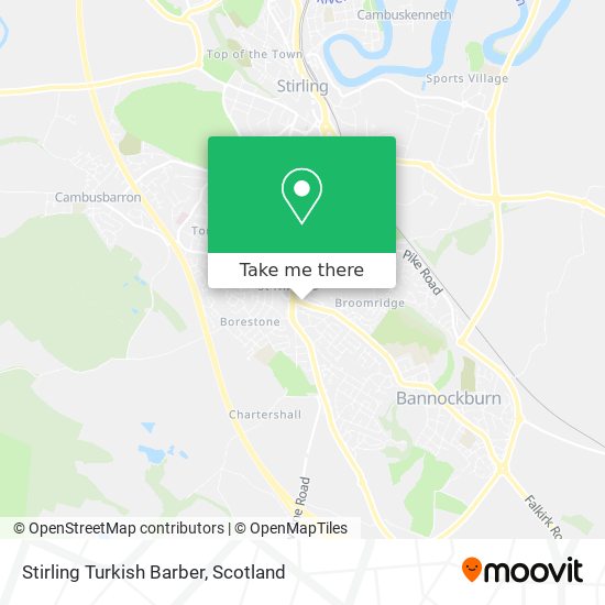 Stirling Turkish Barber map