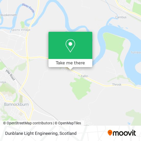 Dunblane Light Engineering map