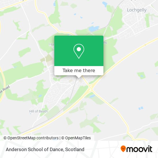 Anderson School of Dance map
