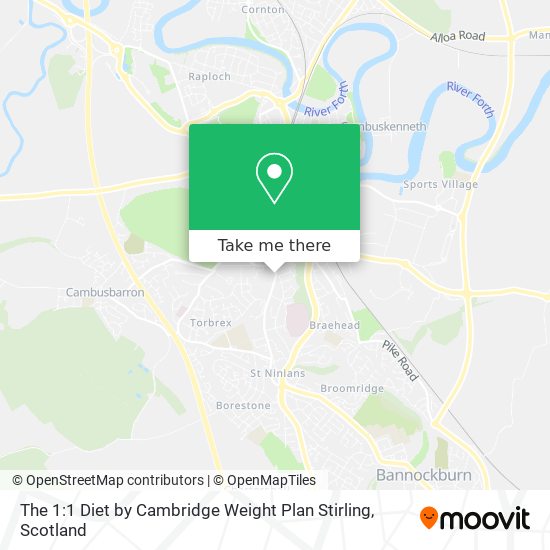The 1:1 Diet by Cambridge Weight Plan Stirling map