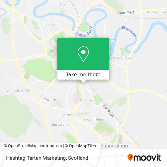 Hashtag Tartan Marketing map