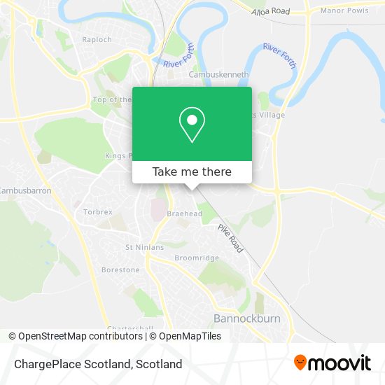 ChargePlace Scotland map