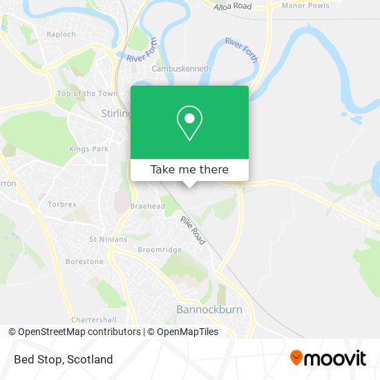 Bed Stop map