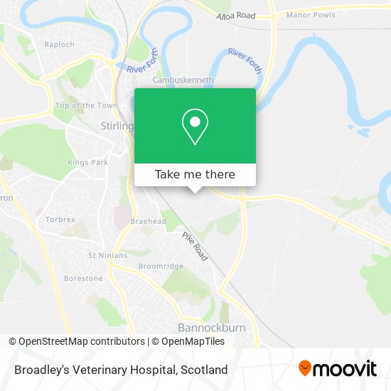Broadley's Veterinary Hospital map