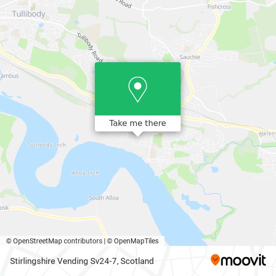 Stirlingshire Vending Sv24-7 map