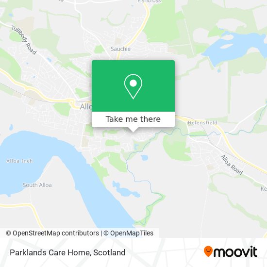 Parklands Care Home map