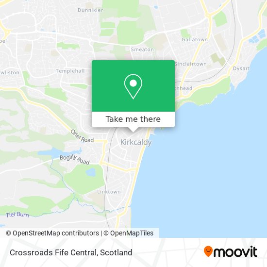 Crossroads Fife Central map