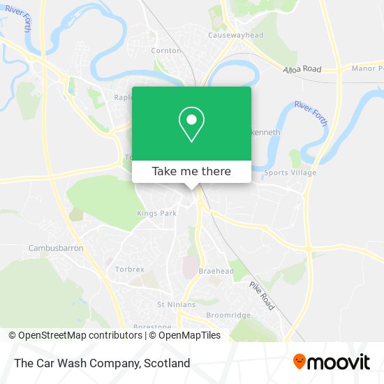 The Car Wash Company map