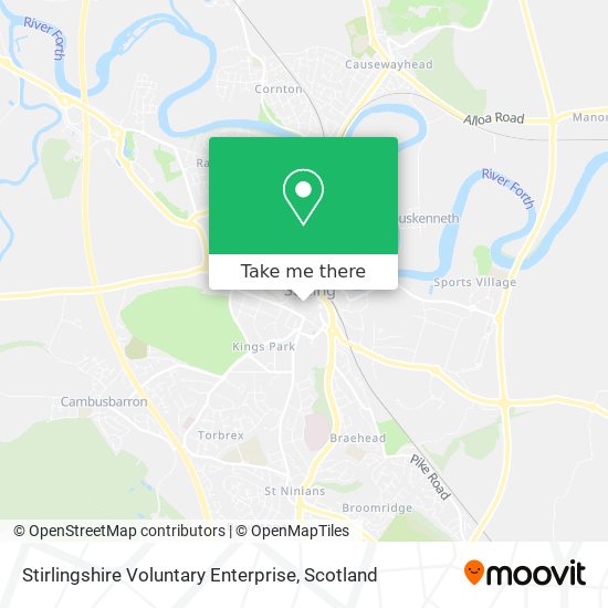 Stirlingshire Voluntary Enterprise map