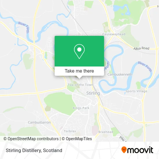 Stirling Distillery map