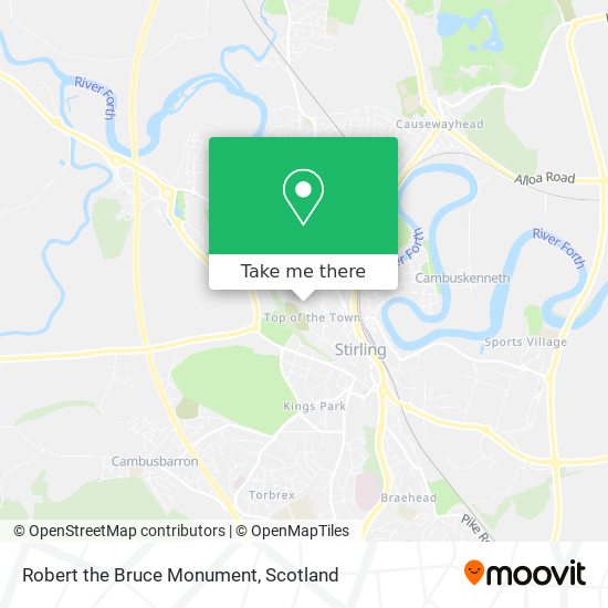 Robert the Bruce Monument map