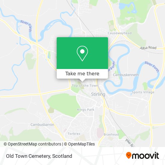 Old Town Cemetery map