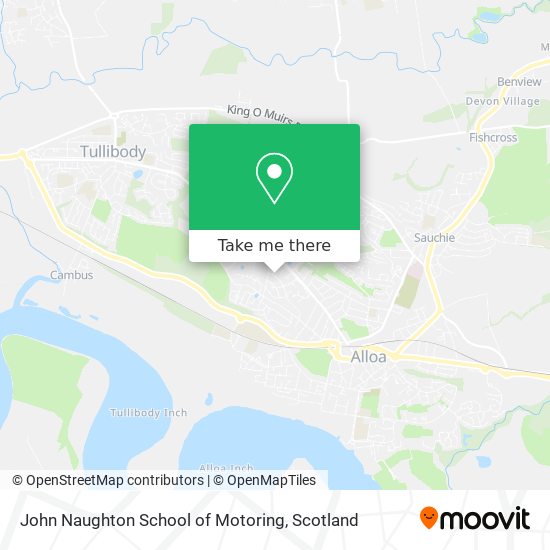 John Naughton School of Motoring map