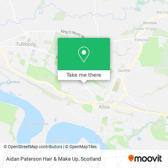 Aidan Paterson Hair & Make Up map