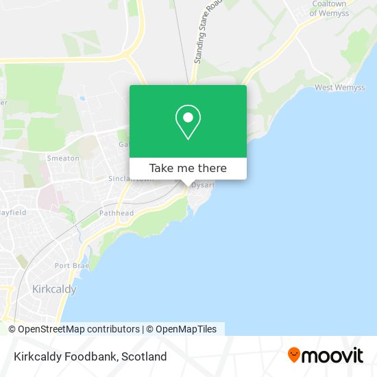 Kirkcaldy Foodbank map