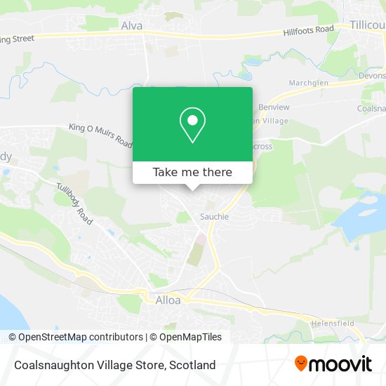 Coalsnaughton Village Store map