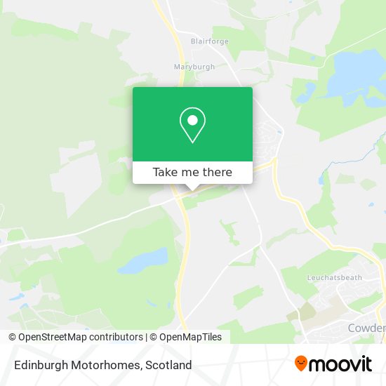 Edinburgh Motorhomes map