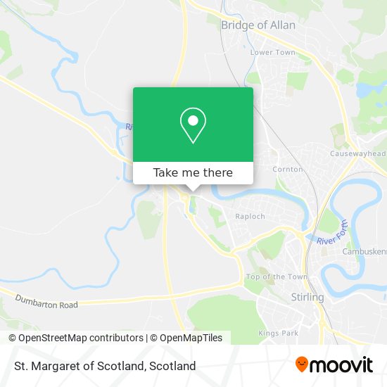 St. Margaret of Scotland map