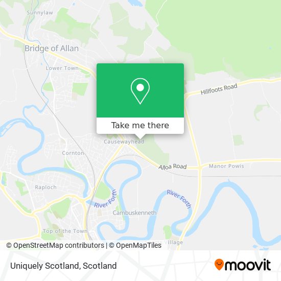 Uniquely Scotland map