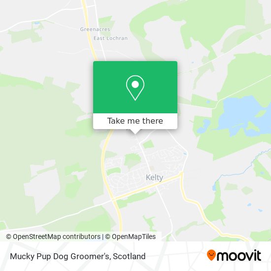 Mucky Pup Dog Groomer's map