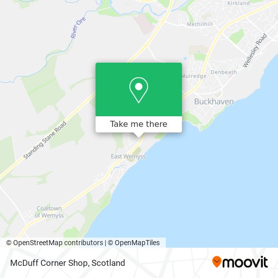 McDuff Corner Shop map
